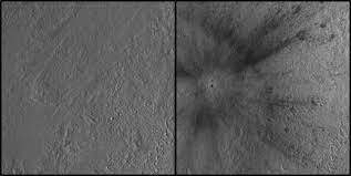 مقایسه قبل و بعد از مکان Amazonis Planitia در مریخ